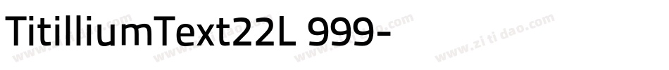 TitilliumText22L 999字体转换